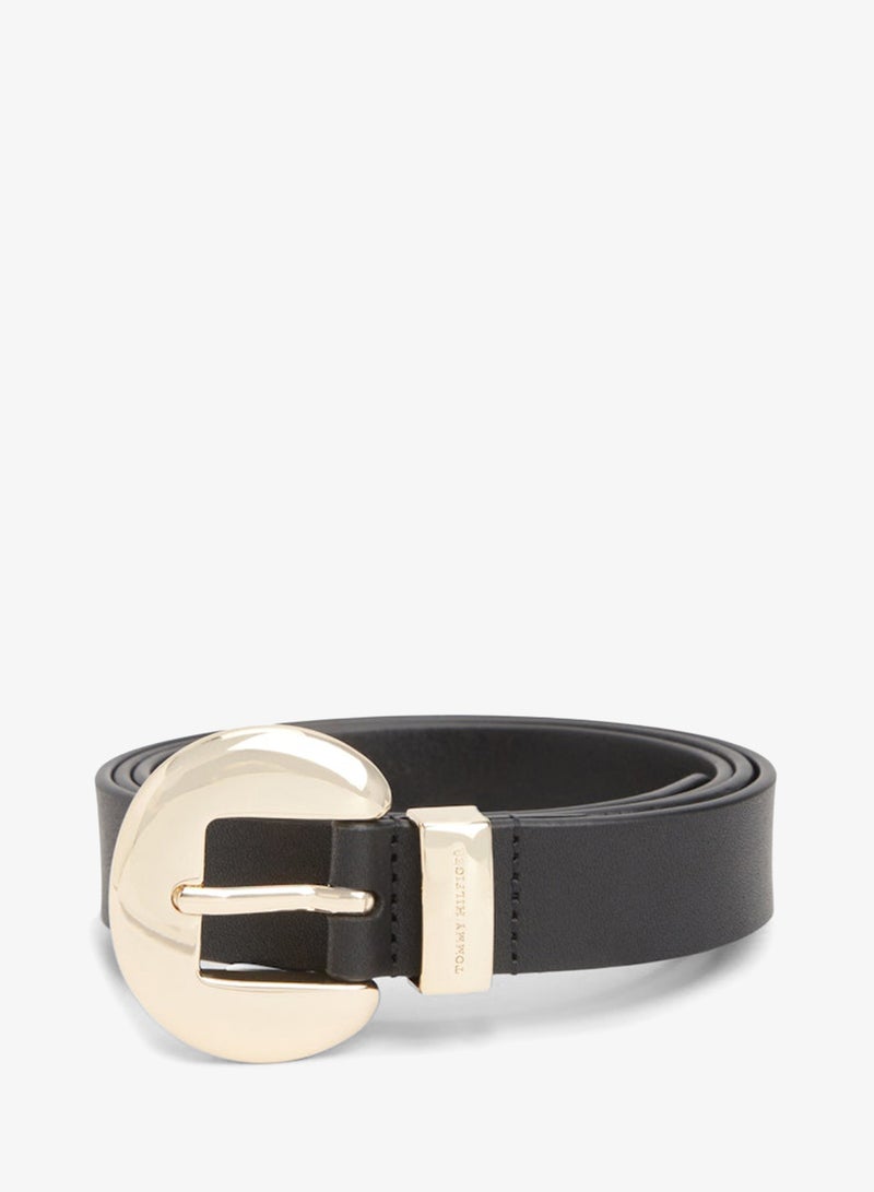 TOMMY HILFIGER Oval Buckle Leather Belt - Image 2
